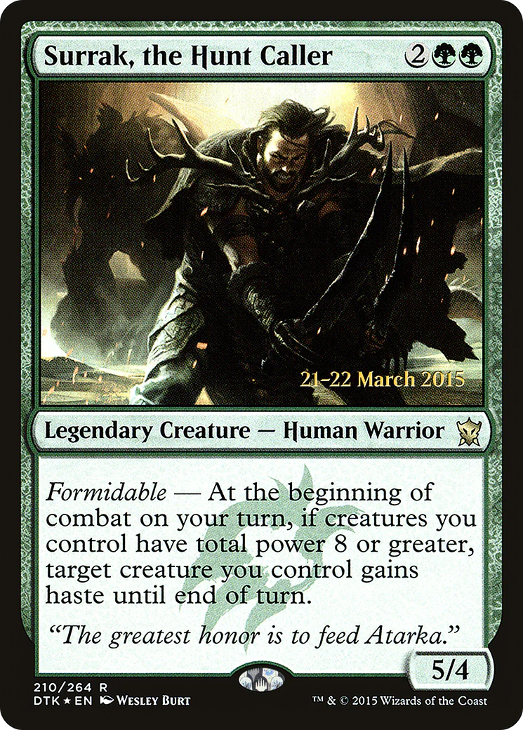 Surrak, the Hunt Caller (PRE-210) - Dragons of Tarkir Promos Foil