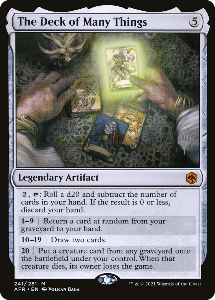 The Deck of Many Things (PPAFR-241P) - Adventures in the Forgotten Realms Promos