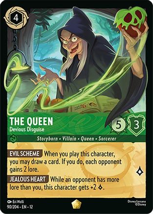 The Queen - Devious Disguise (90/204) Wilds Unknown (Non-Foil)