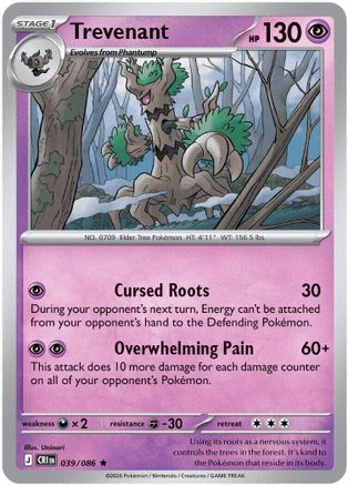 Trevenant 039/null [ME04 Chaos Rising] (Holofoil)