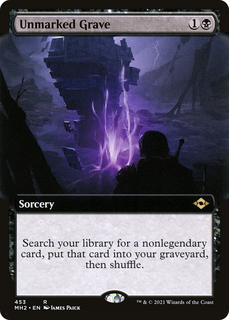 Unmarked Grave (Extended Art) (MH2-453) - Modern Horizons 2: (Extended Art) Foil
