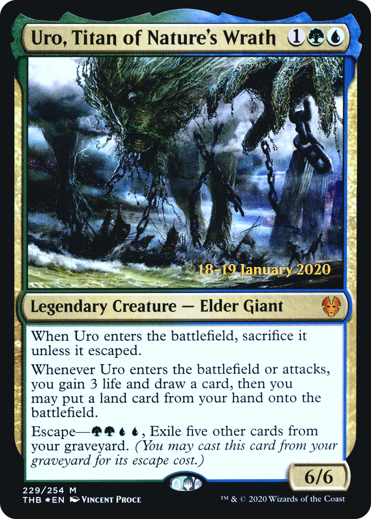 Uro, Titan of Nature's Wrath (PRE-229) - Theros Beyond Death Promos Foil