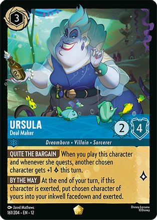 Ursula - Deal Maker (161/204) Wilds Unknown (Cold Foil)
