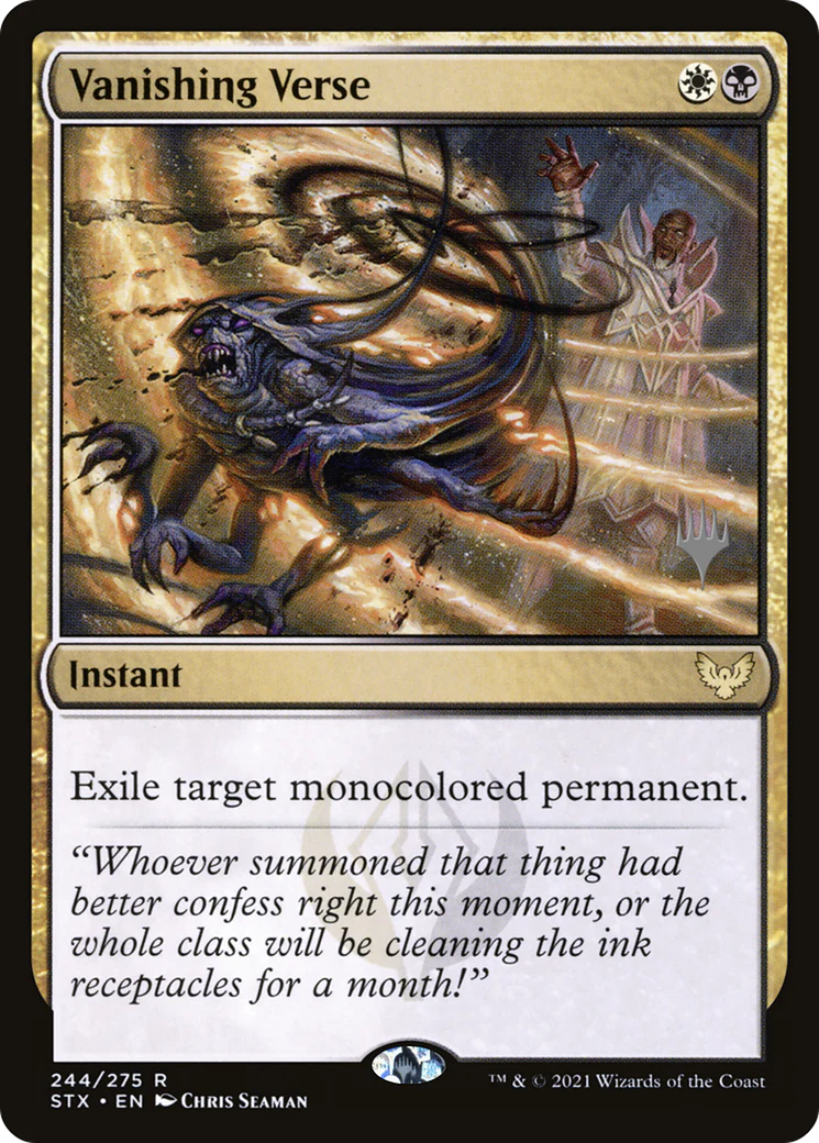 Vanishing Verse (PPSTX-244) - Strixhaven: School of Mages Promos Foil