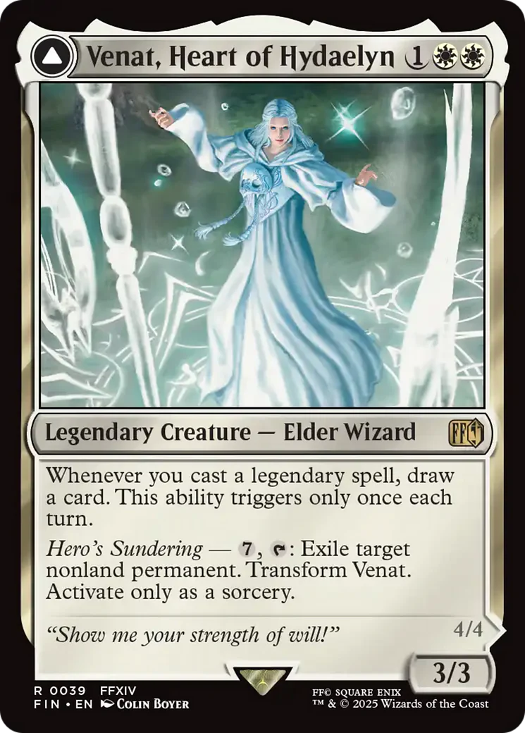 Venat, Heart of Hydaelyn // Hydaelyn, the Mothercrystal (FIN-039) - FINAL FANTASY Foil - Image 3