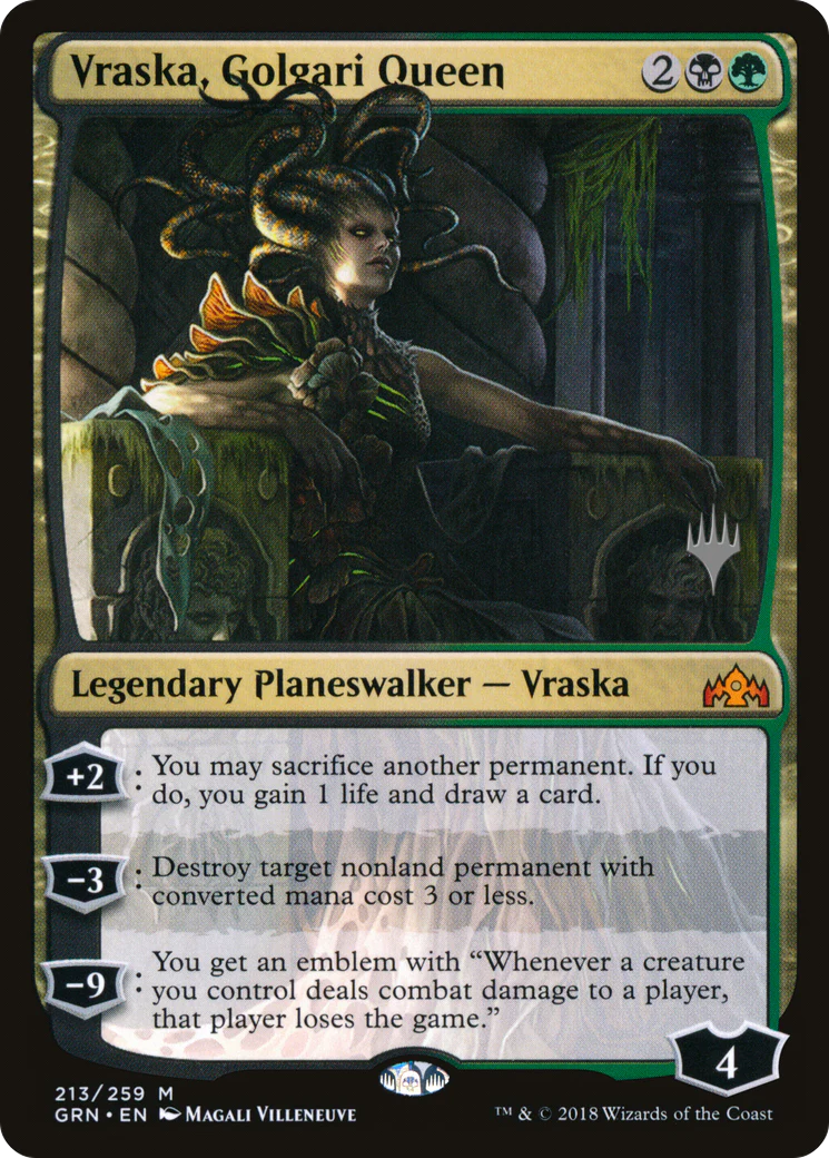 Vraska, Golgari Queen (PPTHB-213) - Guilds of Ravnica Promos Foil