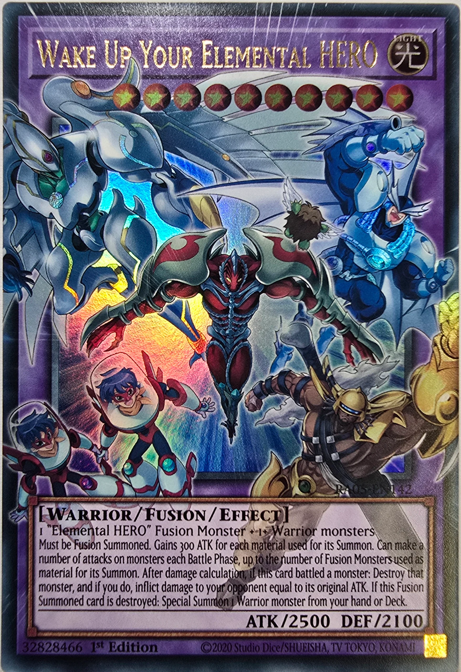 Wake Up Your Elemental HERO (Extended Art) [RA05-EN142] Ultra Rare