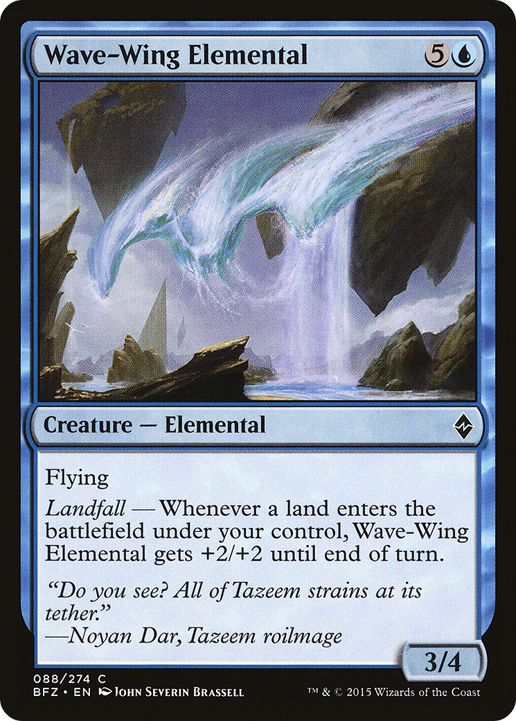 Wave-Wing Elemental (BFZ-088) - Battle for Zendikar Foil