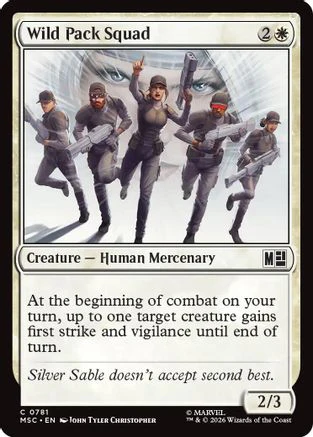 Wild Pack Squad (MSC-781) - Commander: Marvel Super Heroes Foil