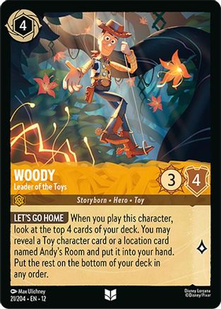 Woody - Leader of the Toys (21/204) Wilds Unknown (Cold Foil)