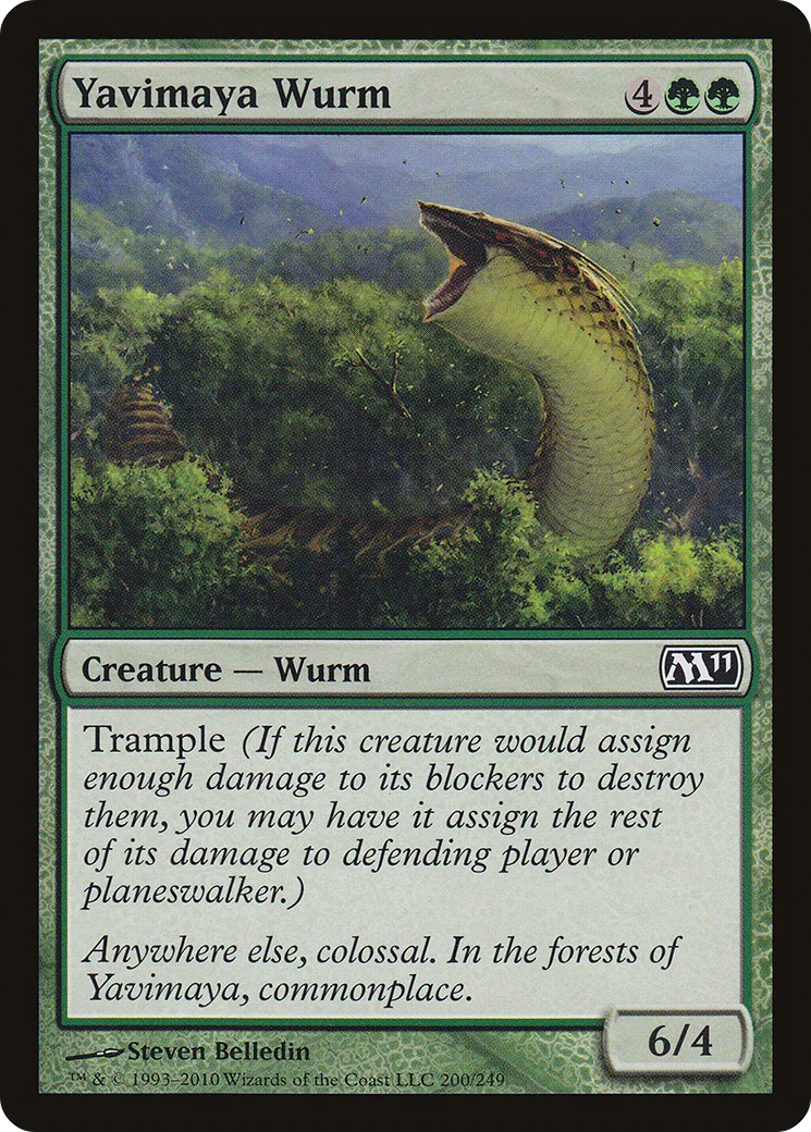 Yavimaya Wurm (M11-200) - Magic 2011