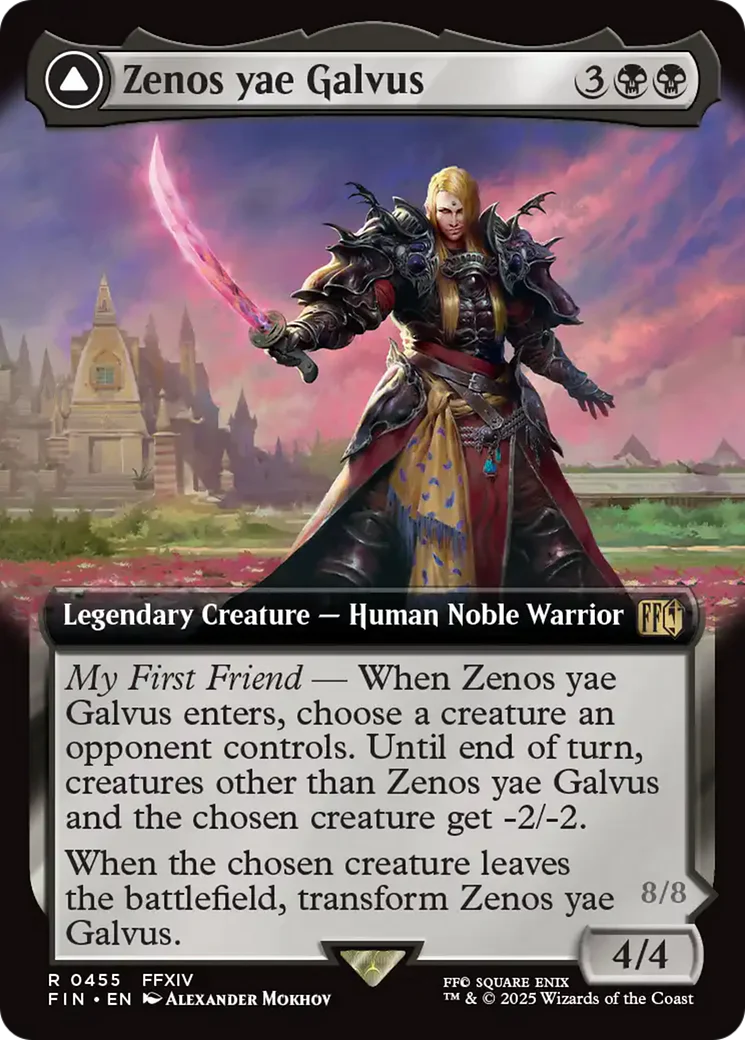 Zenos yae Galvus // Shinryu, Transcendent Rival (FIN-455) - FINAL FANTASY: (Extended Art) Foil - Image 3