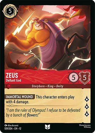 Zeus - Defiant God (109/204) Wilds Unknown (Cold Foil)
