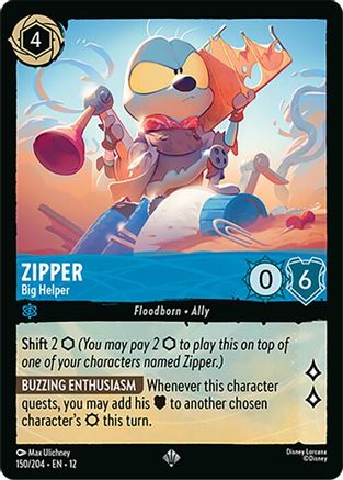 Zipper - Big Helper (150/204) Wilds Unknown (Cold Foil)