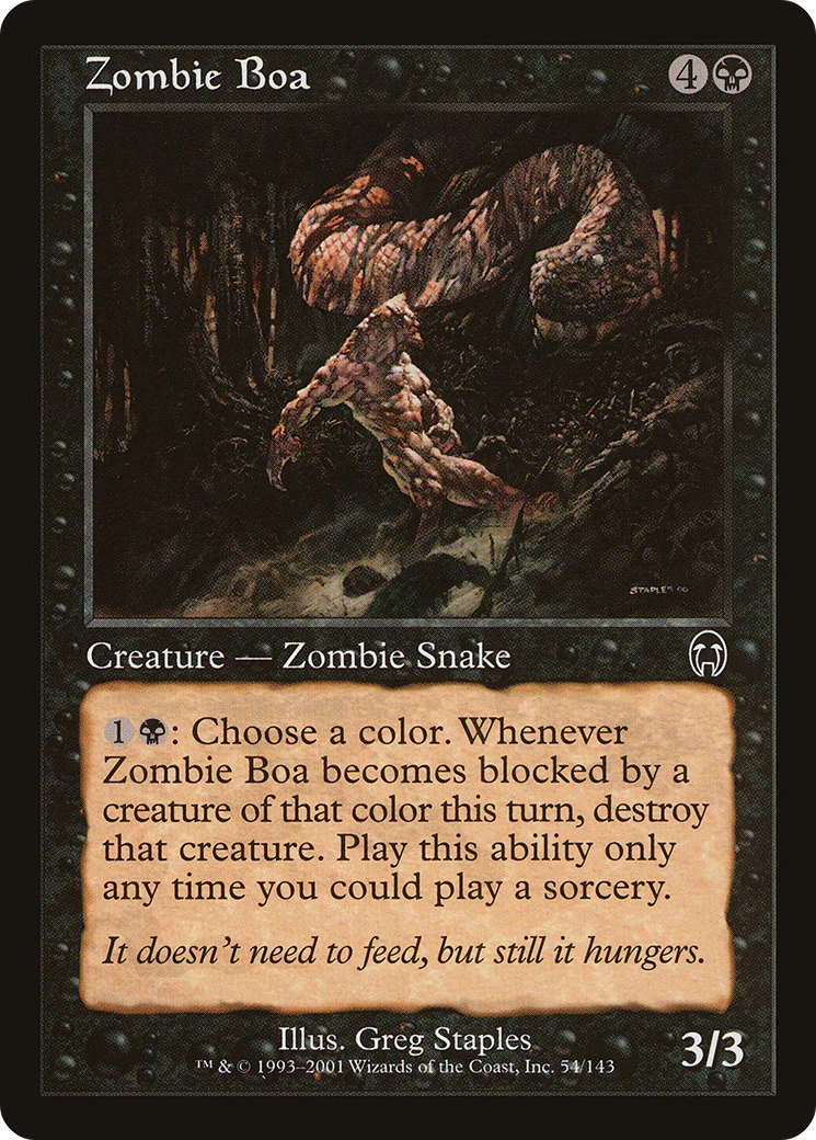 Zombie Boa (APC-054) - Apocalypse Foil